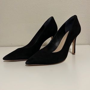 Botkier New York suede black heels, Leather, Heel Height: 3.5